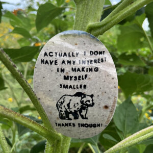 Never Smaller 5.25" Vinyl Sticker