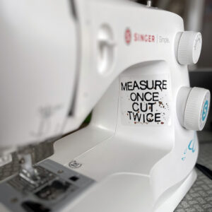 Measure Once 3" Transparent Sticker - Free Shipping w/code "rabies"