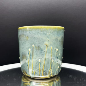 Blue Dripper Lumpy Cup - 14 oz [Imperfect: Crazing]