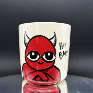 Hand Painted Flirter Lumpy Cup - 14 oz